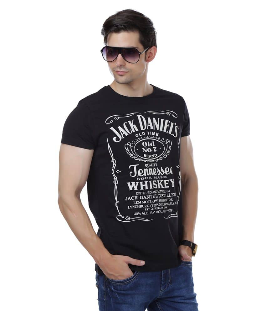White Kalia Jack Daniels Black Printed 