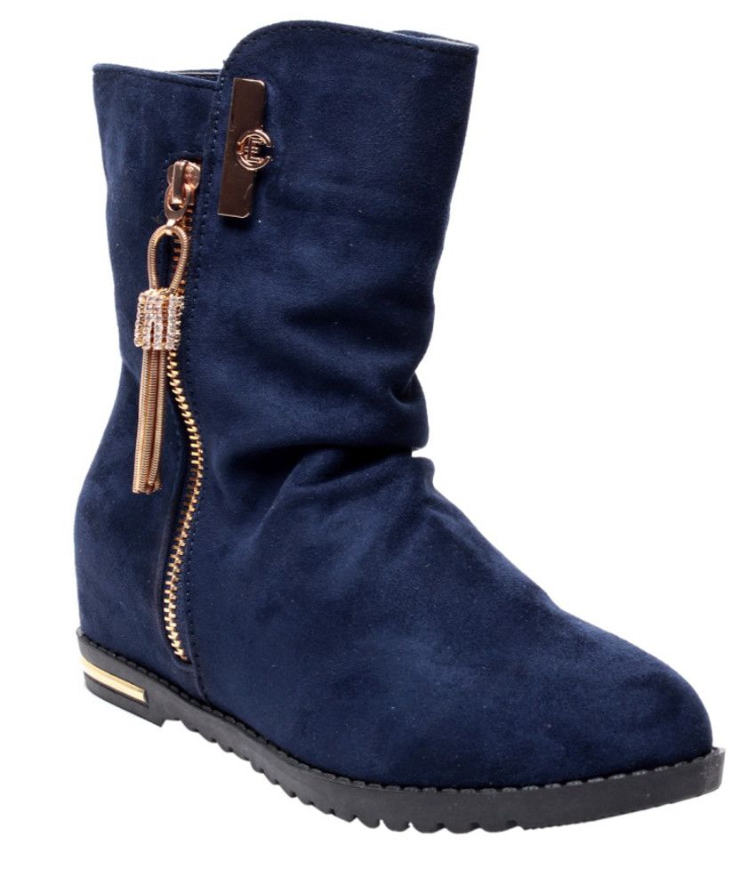 green and blue boots