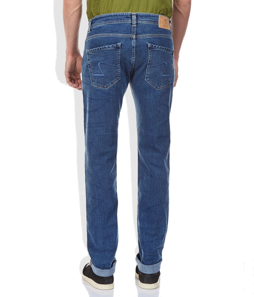 Spykar Blue Raw Denim Slim Fit Jeans - Buy Spykar Blue Raw Denim Slim ...
