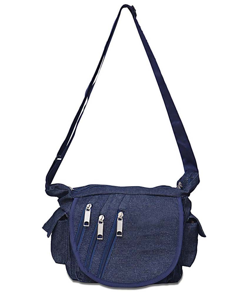 Arshia Men Casual Blue Denim Sling Bag - Buy Arshia Men Casual Blue Denim Sling Bag Online at ...