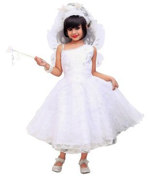 white frock for kids