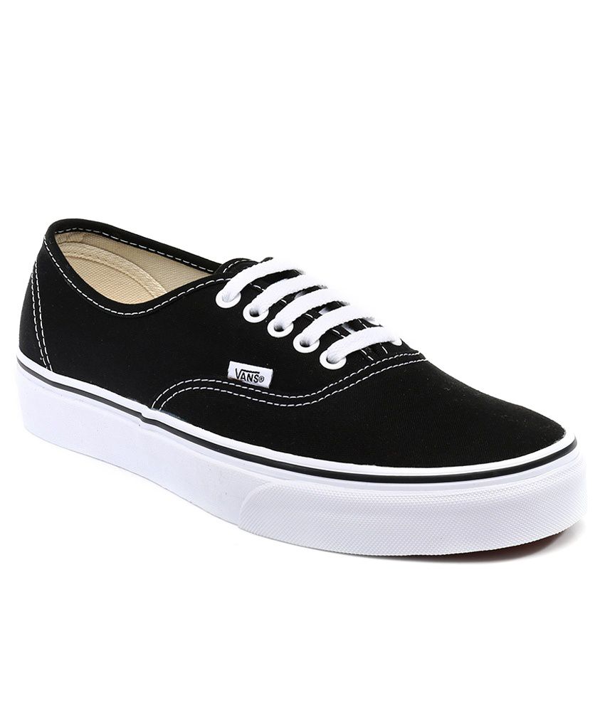 VANS Black Canvas Shoes Price in India- Buy VANS Black Canvas Shoes ...