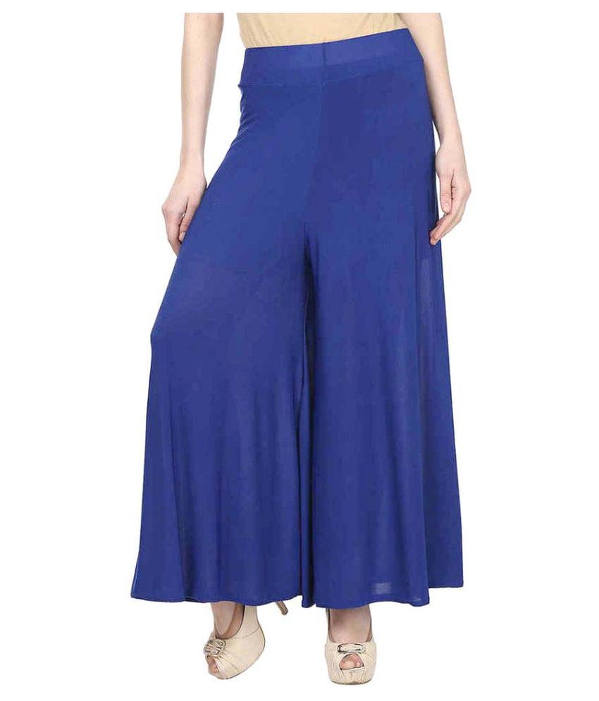 Buy Esszee Blue Palazzos Flaired Online at Best Prices in India - Snapdeal