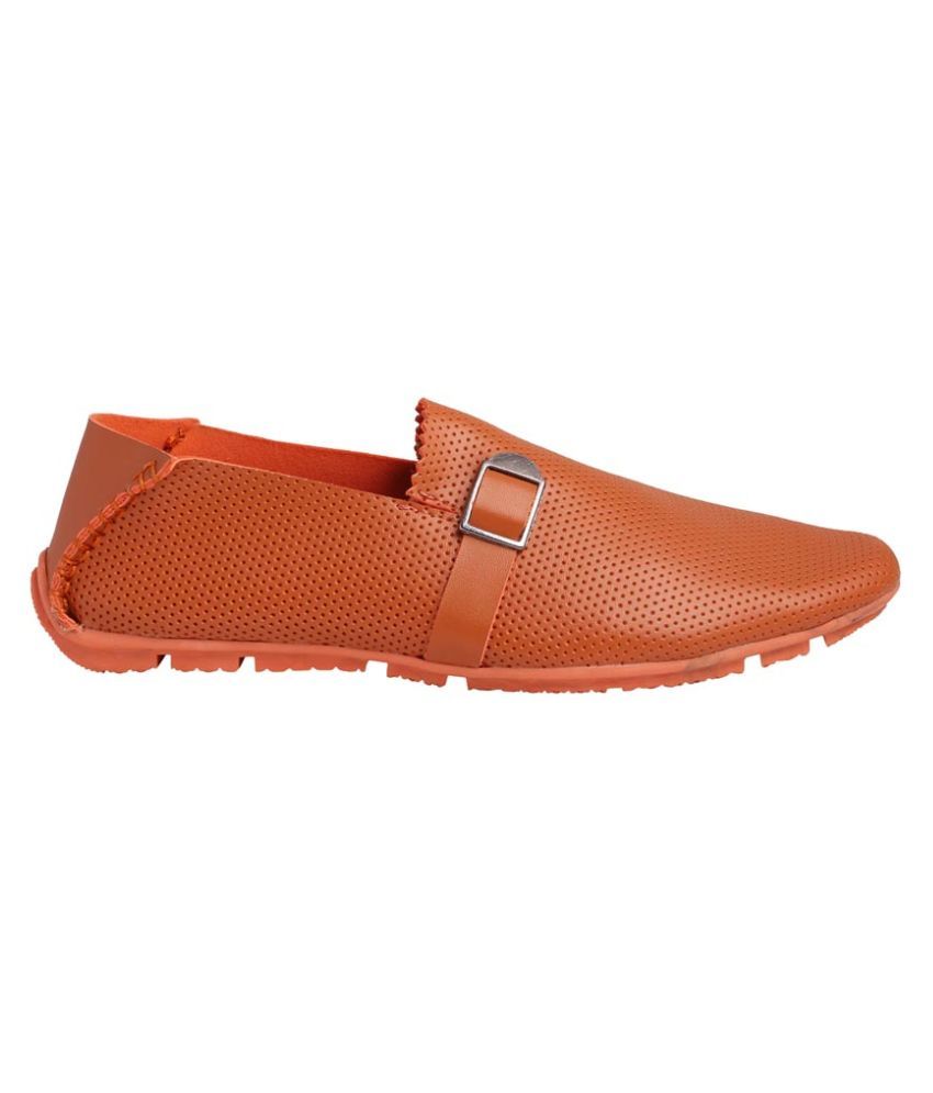 Shoe Mate Orange Slip-on Shoes - Buy Shoe Mate Orange Slip-on Shoes ...