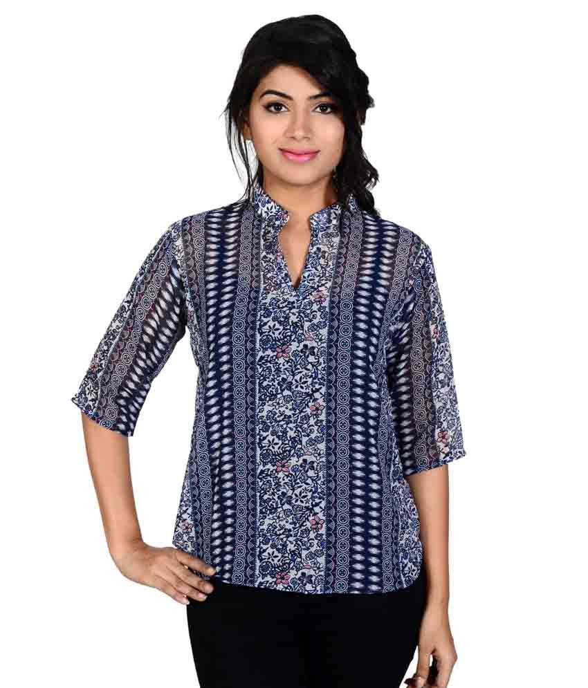 navy cotton top womens