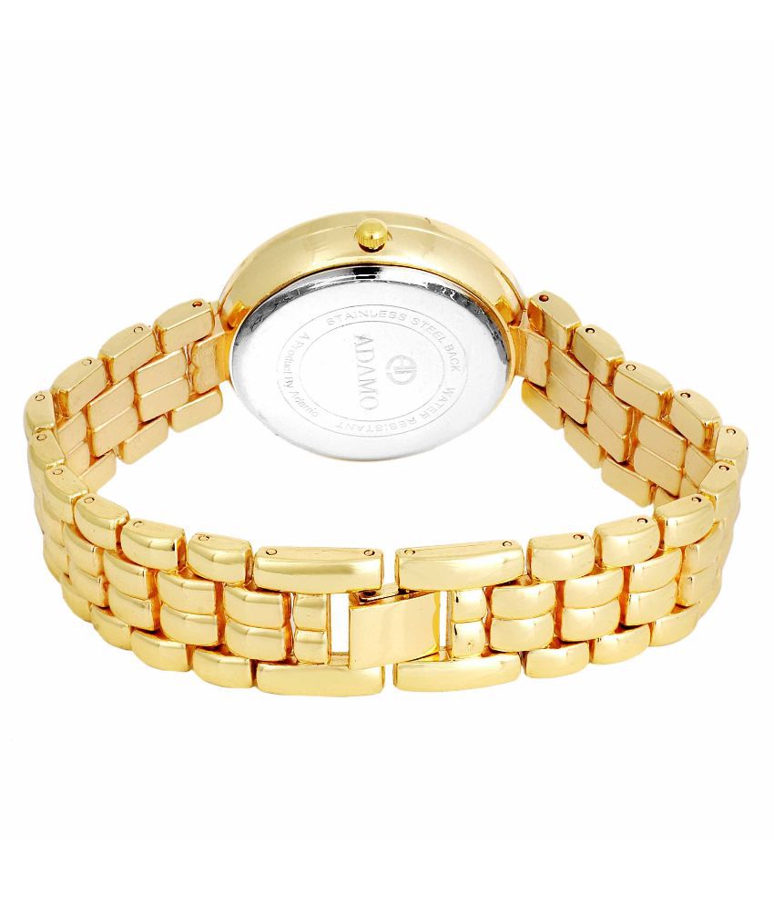 Adamo Golden Analog Watch Price in India: Buy Adamo Golden Analog Watch ...