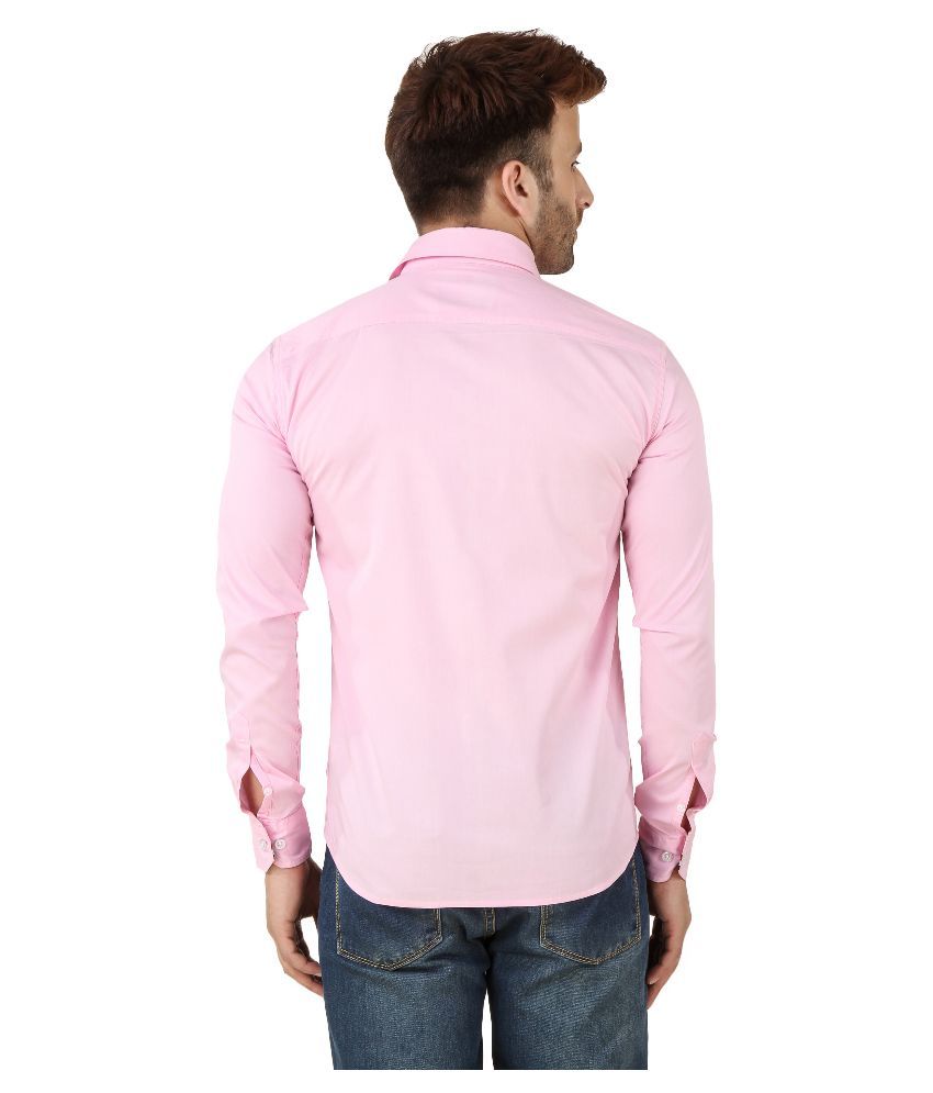 Audbury Pink Casuals Slim Fit Shirt Buy Audbury Pink Casuals Slim Fit Shirt Online At Best