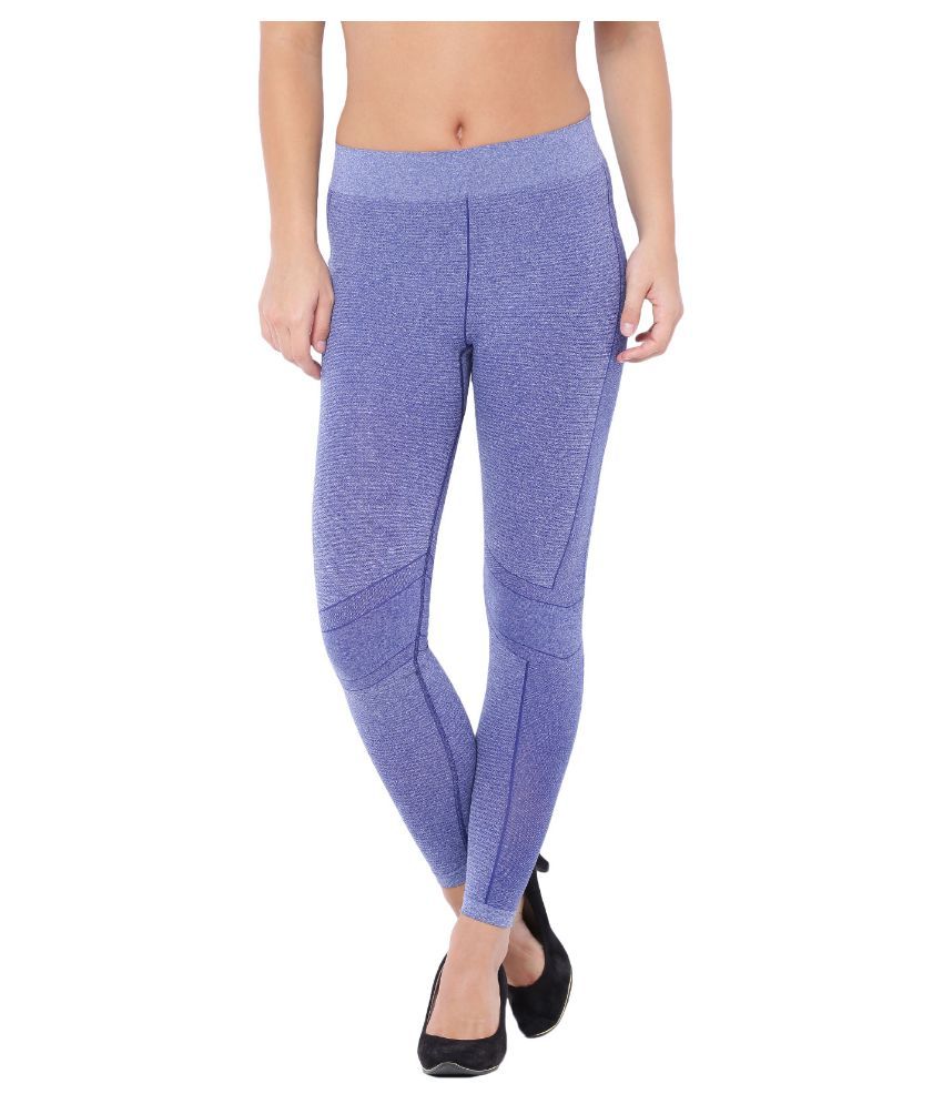 purple jeggings