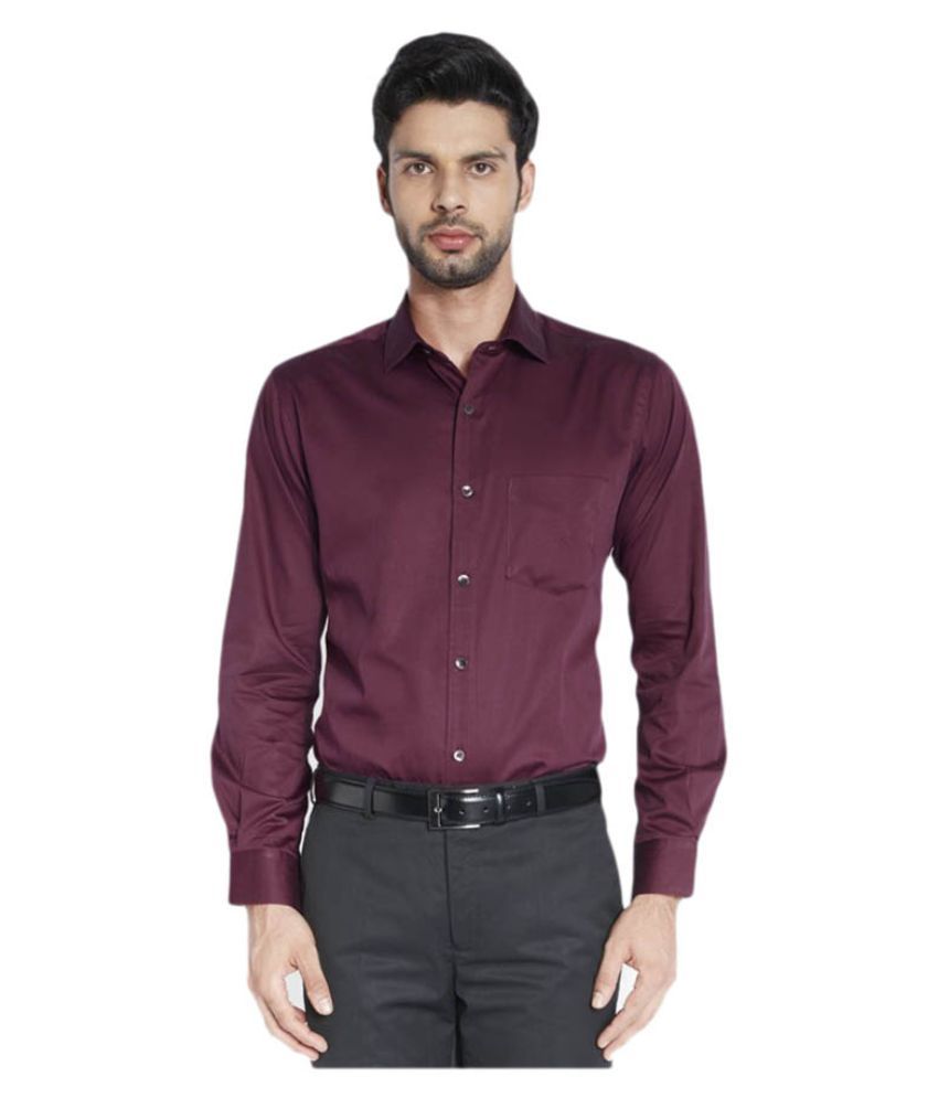 formal maroon shirt combination