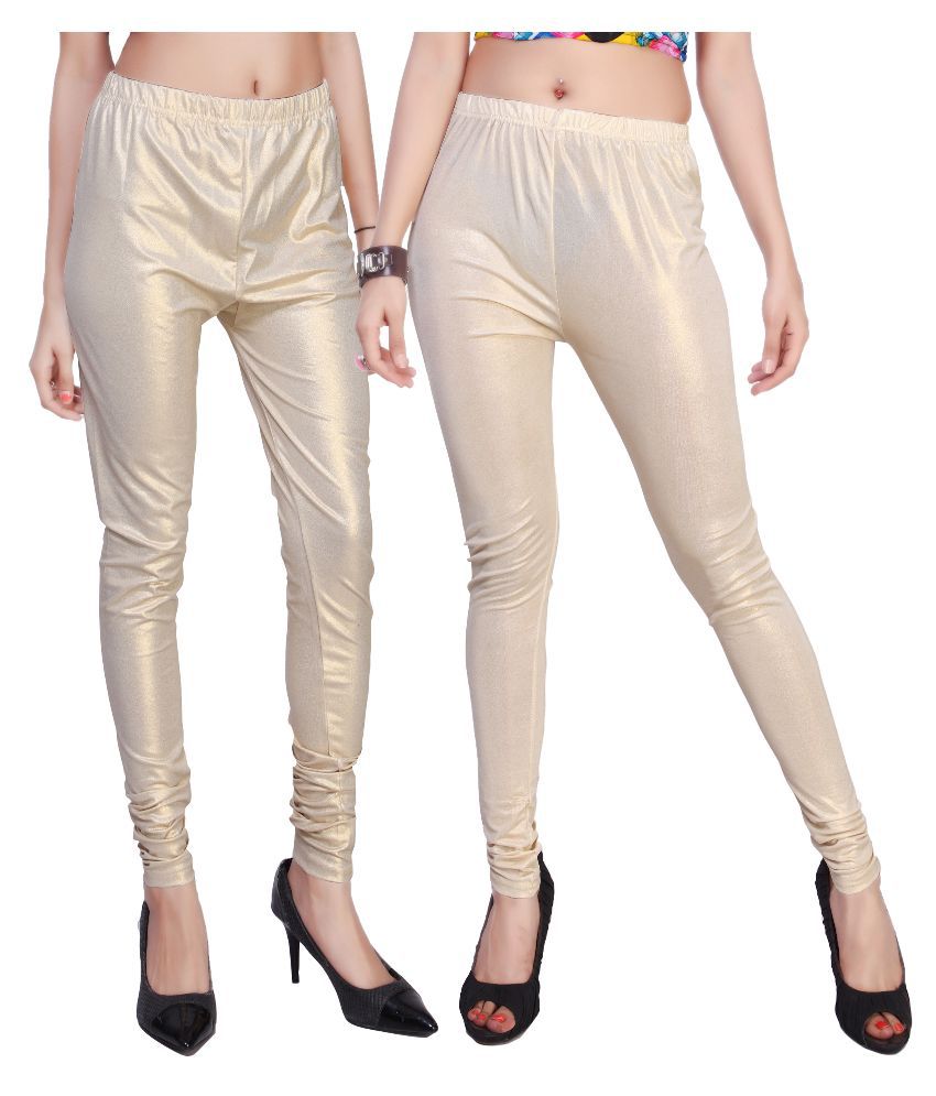 golden cotton leggings
