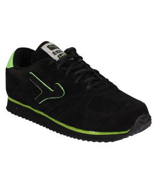 lakhani touch black sports shoes