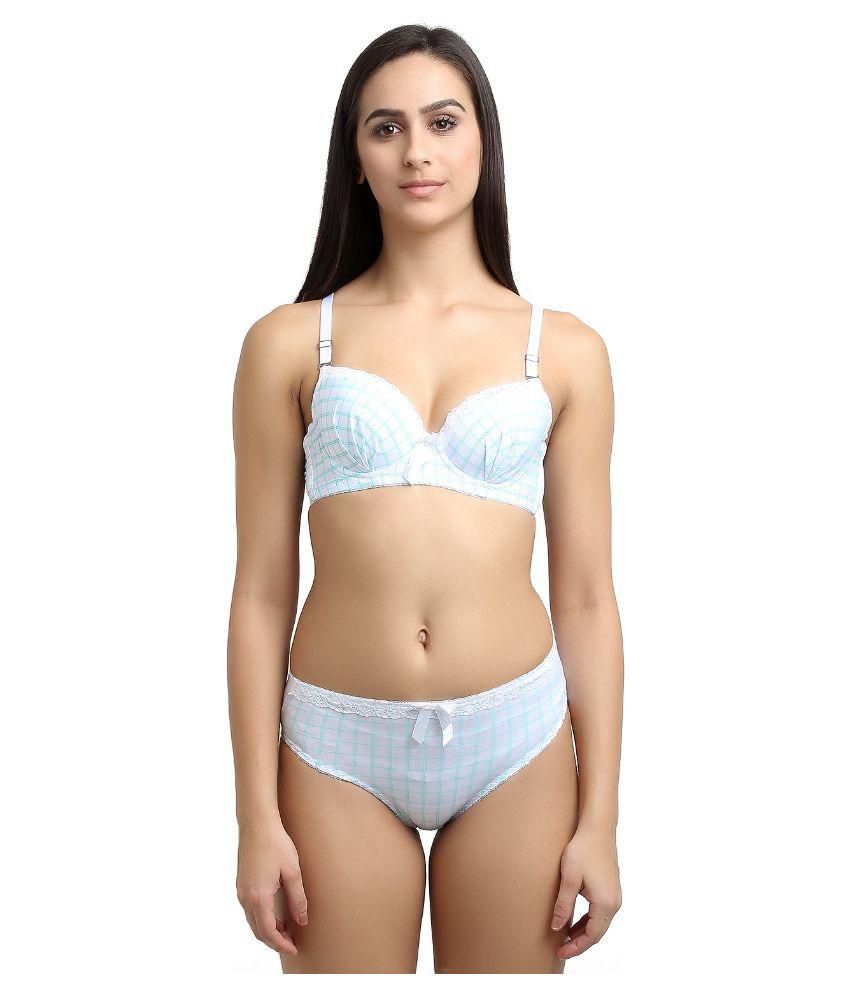 Buy Theoowls White Cotton Bra And Panty Sets Online At Best Prices In India Snapdeal