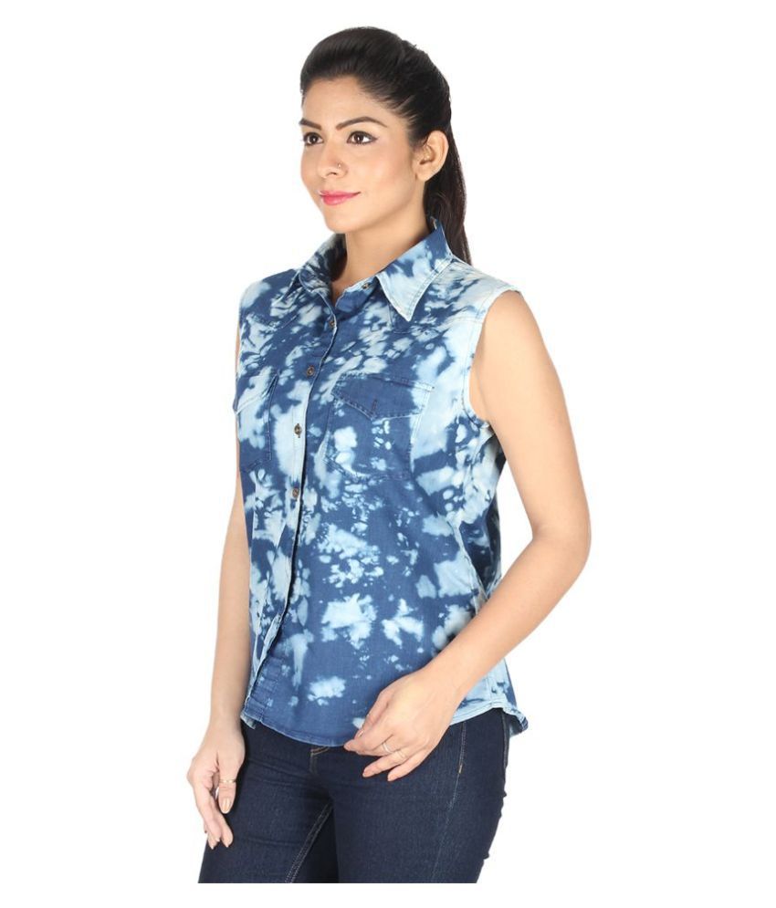 Buy Yasmin Creations Blue Denim Shirts Online at Best Prices in India ...