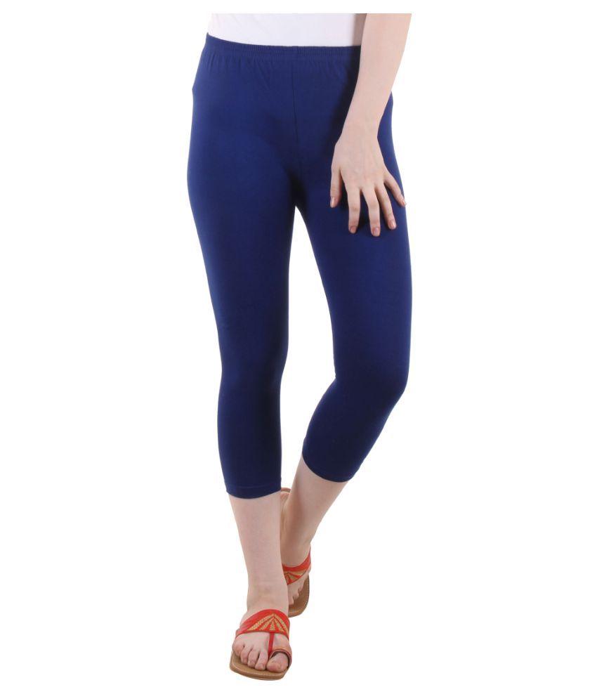 Buy Diaz Multi Color Cotton Lycra Capris Online at Best Prices in India ...