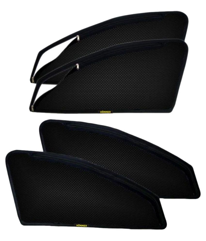 black car sunshade
