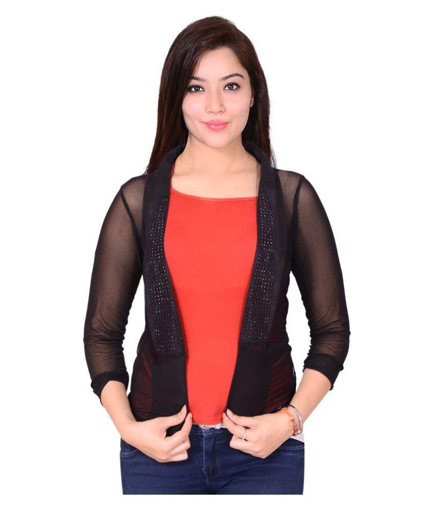 Buy Sweekash Black Net Shrugs Online at Best Prices in India Snapdeal