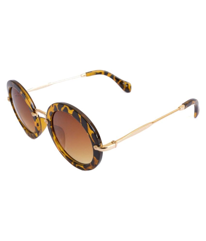 Roadster Brown Round Sunglasses ( WideRoundLady ) Buy Roadster Brown