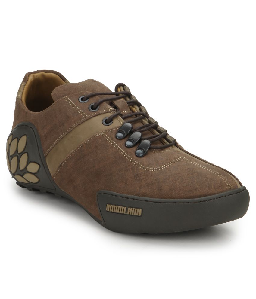 Woodland Brown Outdoor Casual Shoes - Buy Woodland Brown Outdoor Casual ...