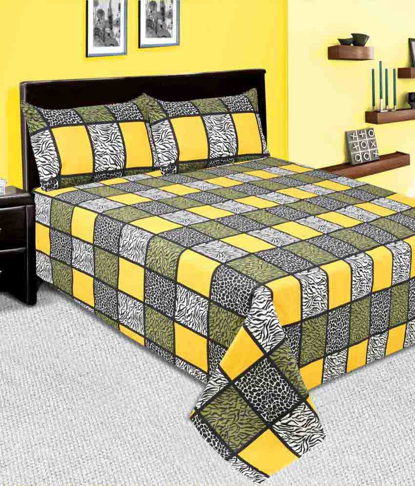 Kingsway Double Cotton MultiColour Cartoons Bed Sheet Buy Kingsway