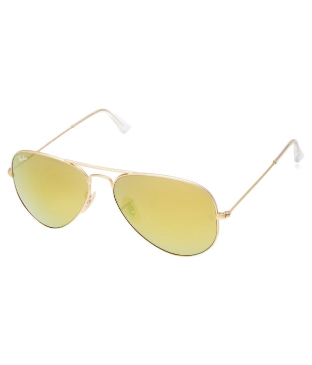 Ray-Ban Yellow Aviator Sunglasses (RB3025 112/93 58-14