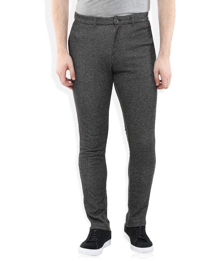 spykar slim fit cotton joggers