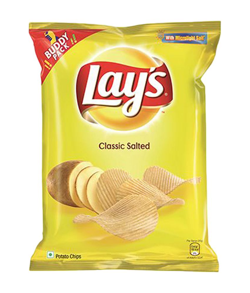 Lays Classic Salted Potato Chips - 52 gm Pouch: Buy Lays Classic Salted ...