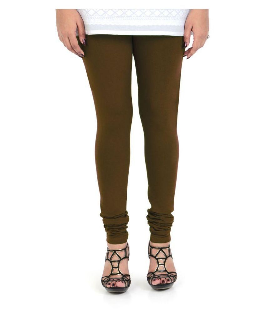     			Vami Green Cotton Leggings