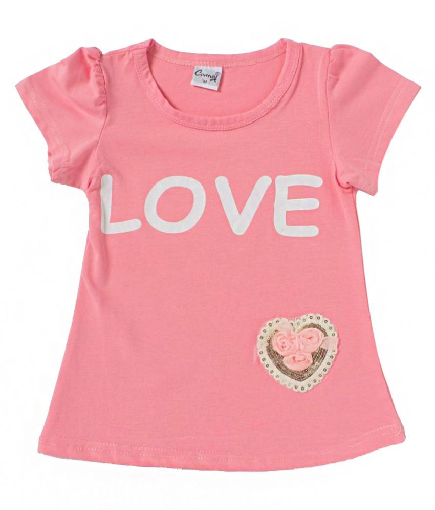 pink cotton t shirt