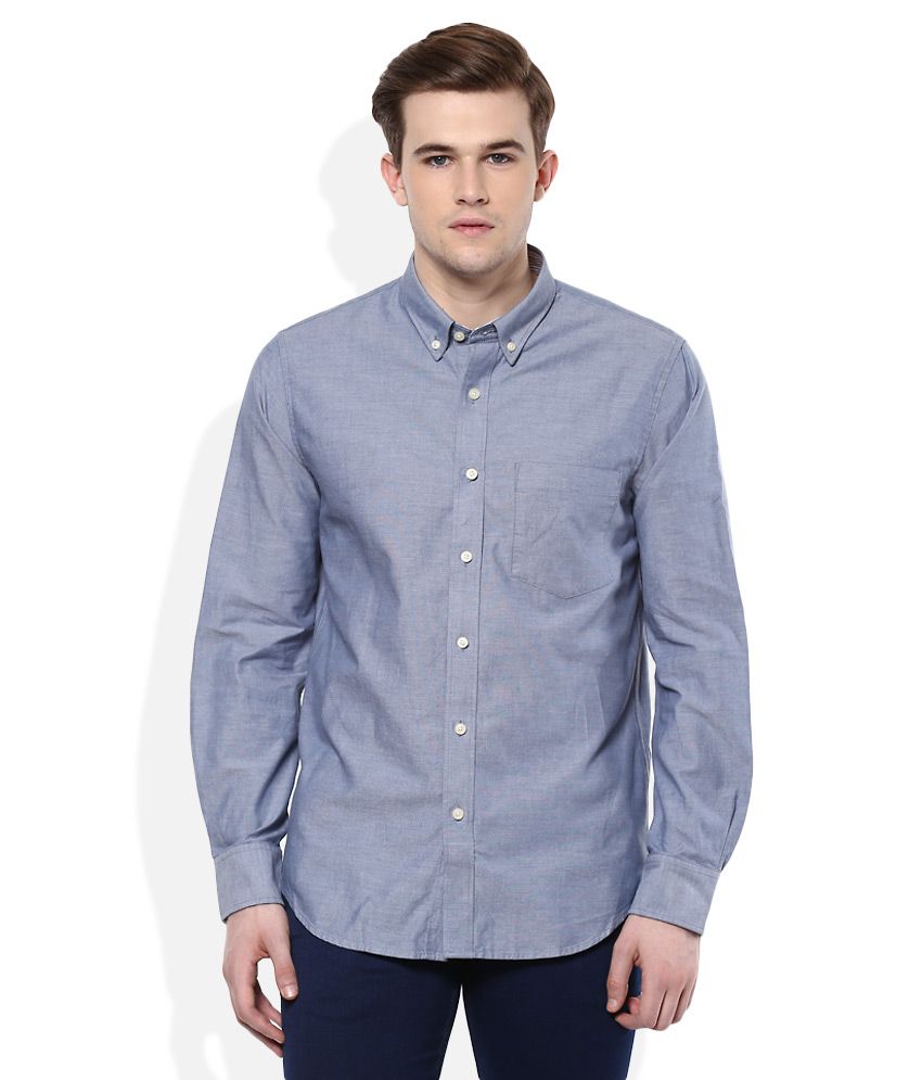 giordano blue shirt