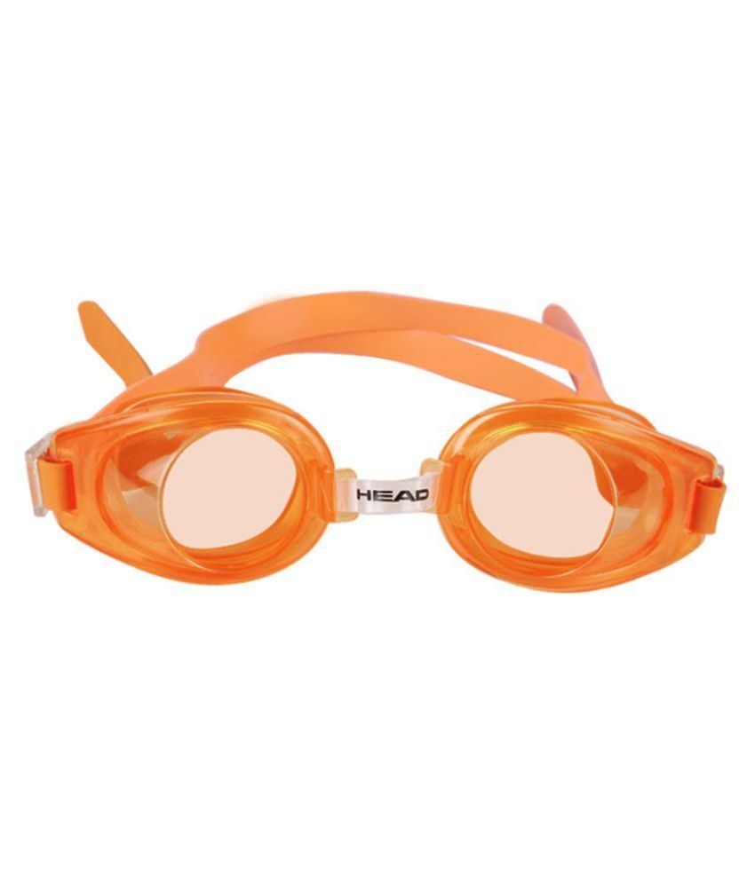 orange swimming goggles