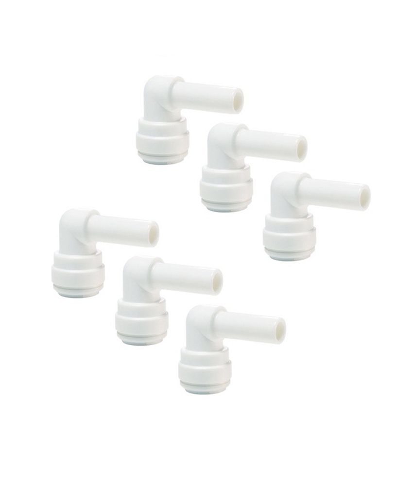     			Roservice - Steam Elbow Connector 1/4" 6 Pcs For Membrane Housing For Ro,Uv
