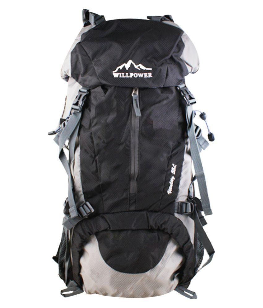 Willpower 55ltr Black Hiking Bag Buy Willpower 55ltr Black Hiking Bag