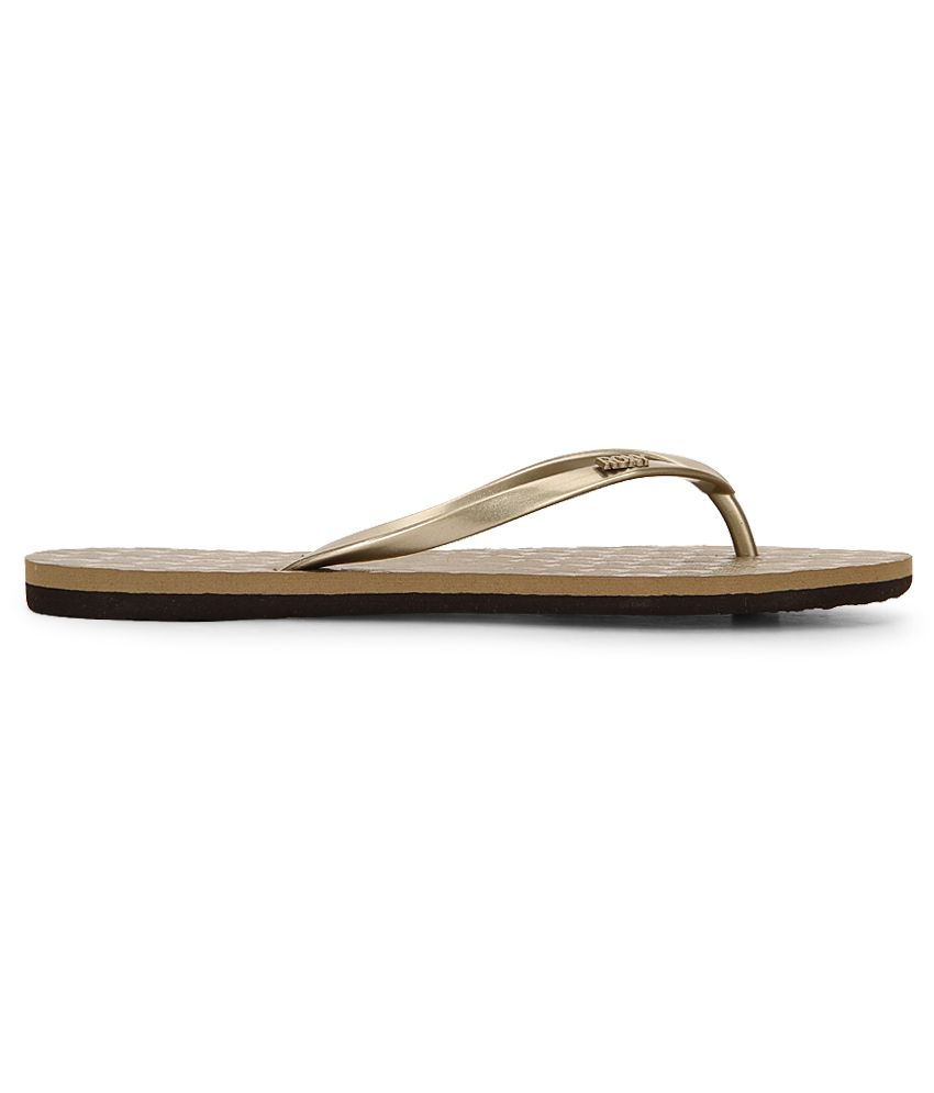 Roxy Gold Flip Flops Price in India- Buy Roxy Gold Flip Flops Online at Snapdeal