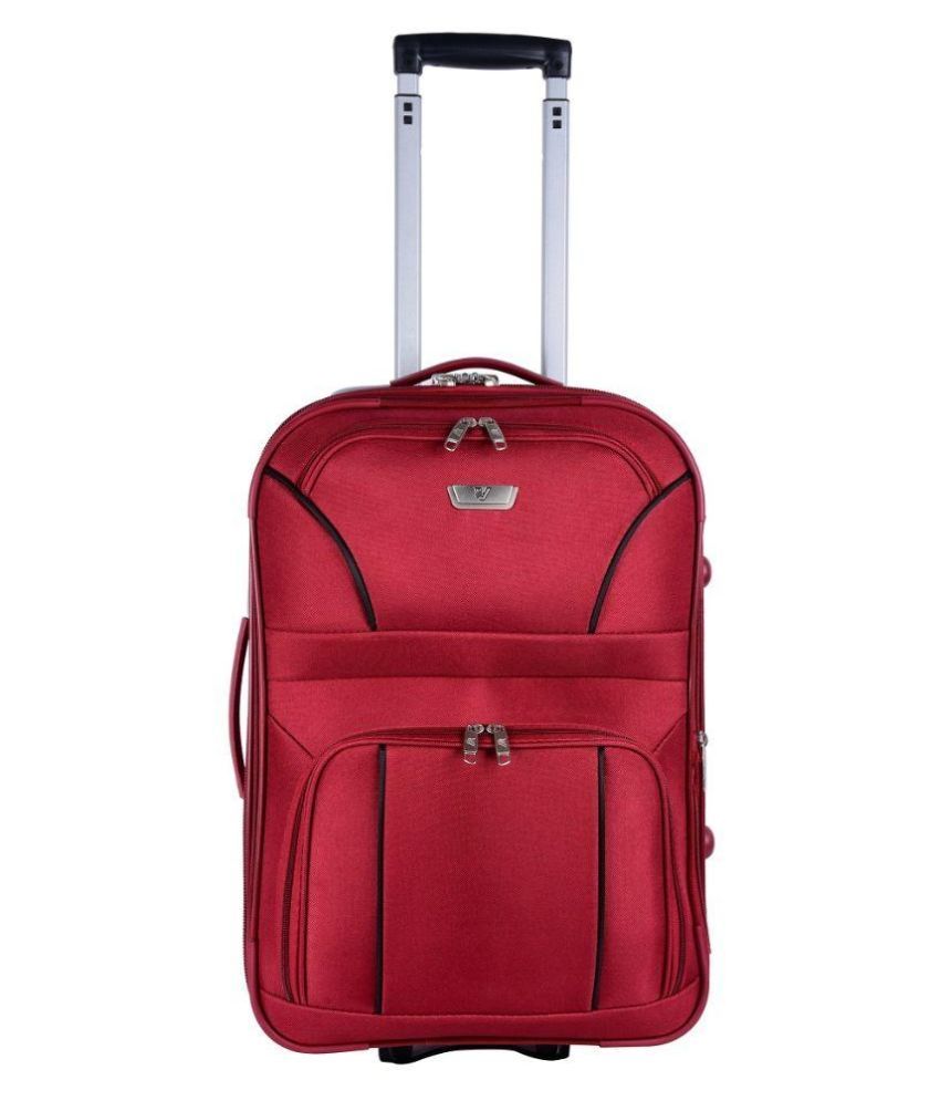 Verage Small (Below 60 CM) 2 Wheel Soft Maroon Sicario Luggage Trolley ...