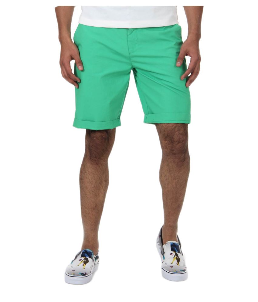 Shapes Green Shorts - Buy Shapes Green Shorts Online at Low Price in ...