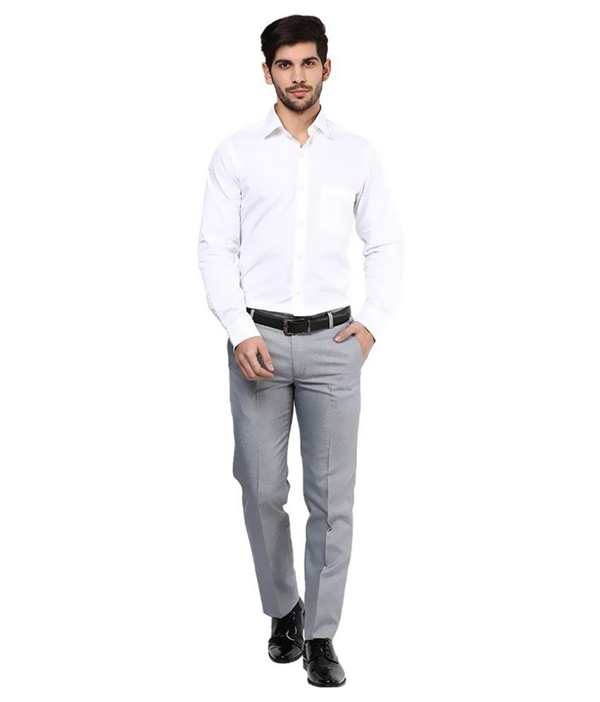 grey pleated trousers mens