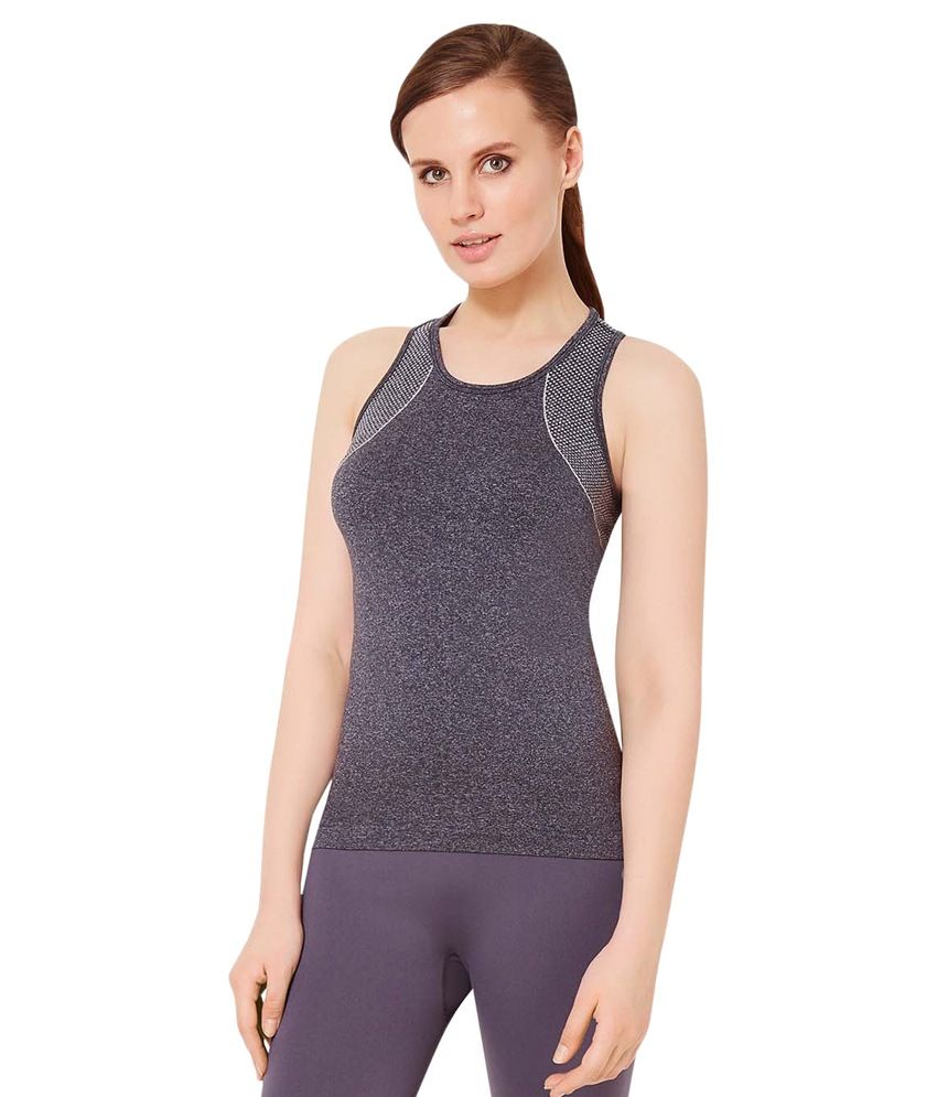 Amante Gray Nylon Tank Tops - Buy Amante Gray Nylon Tank Tops Online at ...