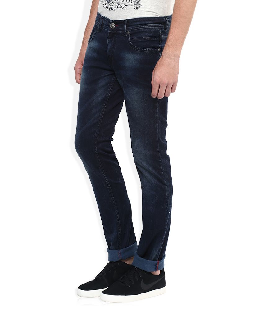 Lee Cooper Blue Tapered Fit Jeans - Buy Lee Cooper Blue Tapered Fit ...