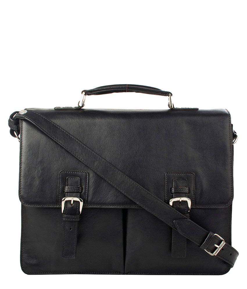 Hidesign Gareth HD 827 Black Leather Briefcase - Buy Hidesign Gareth HD ...