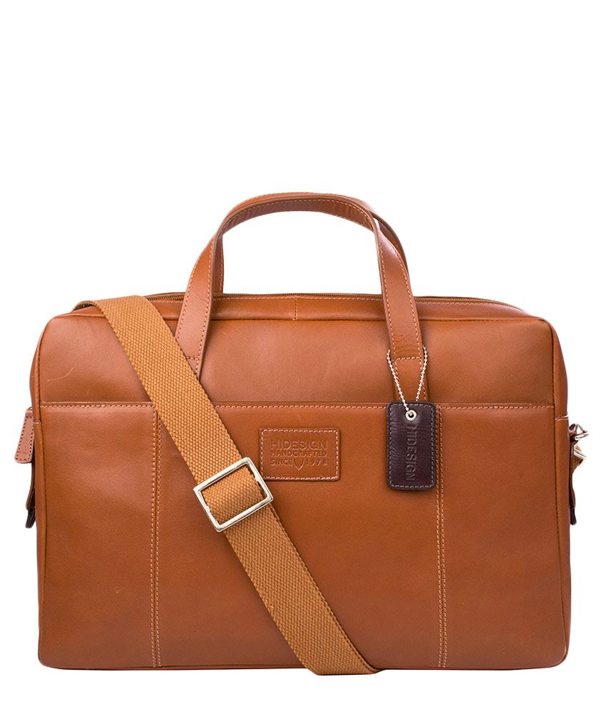 Hidesign Stephenson 04 Tan Brown Leather Briefcase Buy Hidesign