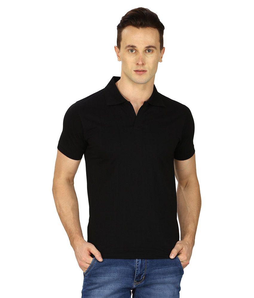     			Pintapple Black Polo T Shirts