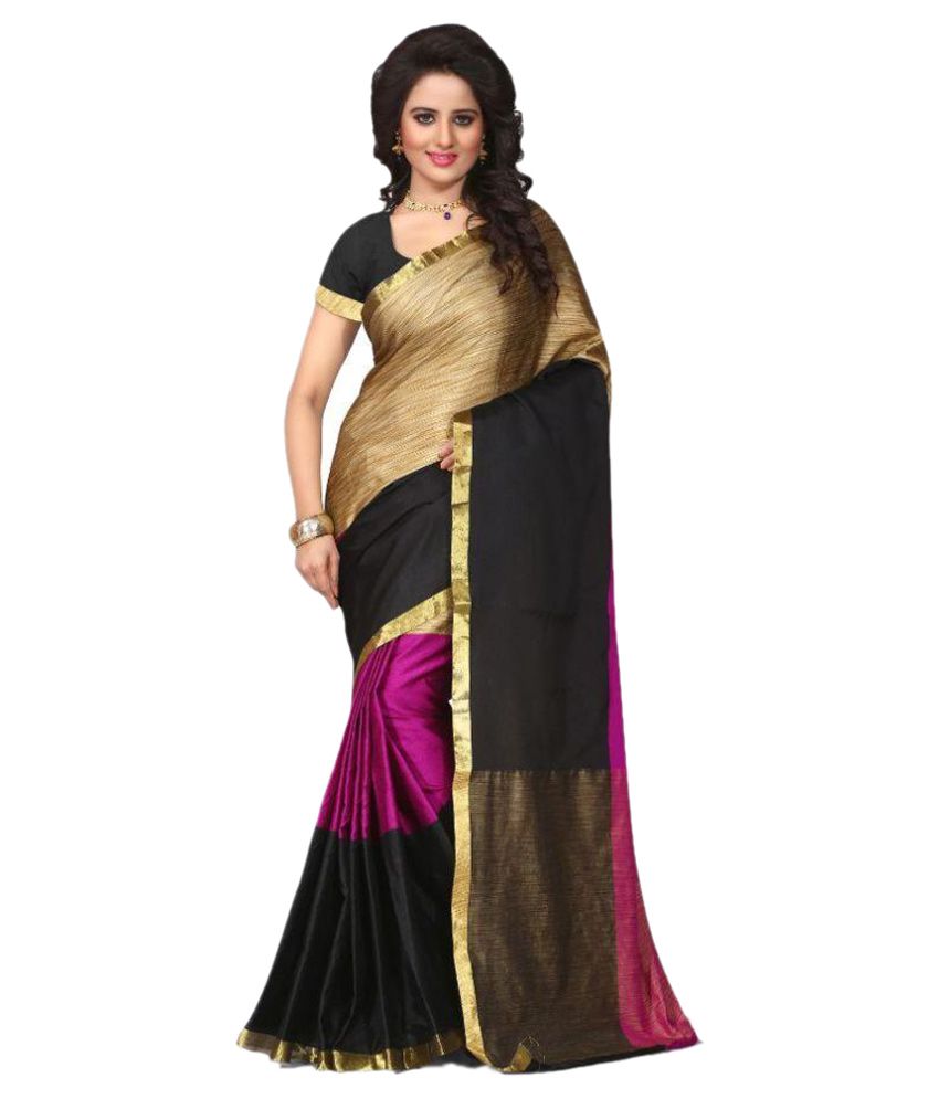 Divine Fashion Studio Multicoloured Art Silk Saree - Buy Divine Fashion ...