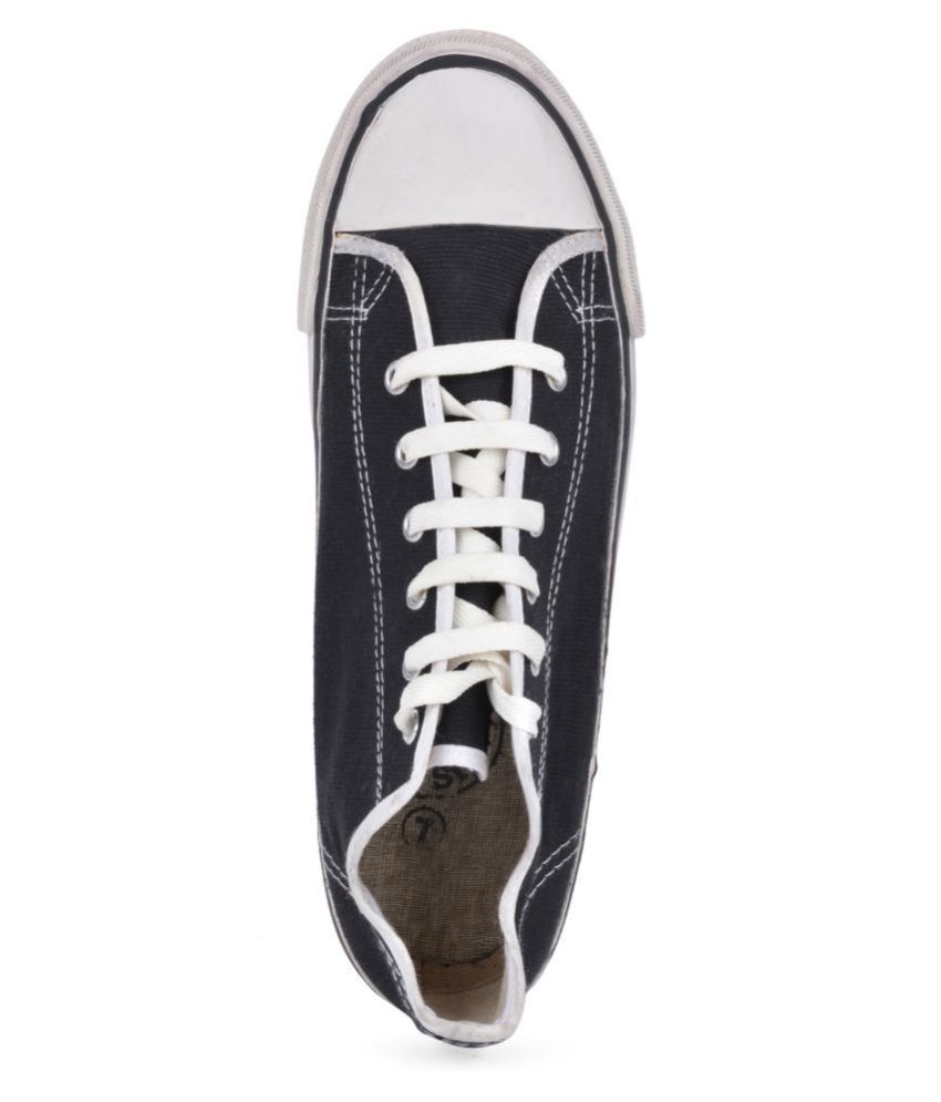 Vox Black Canvas Shoes - Buy Vox Black Canvas Shoes Online at Best ...