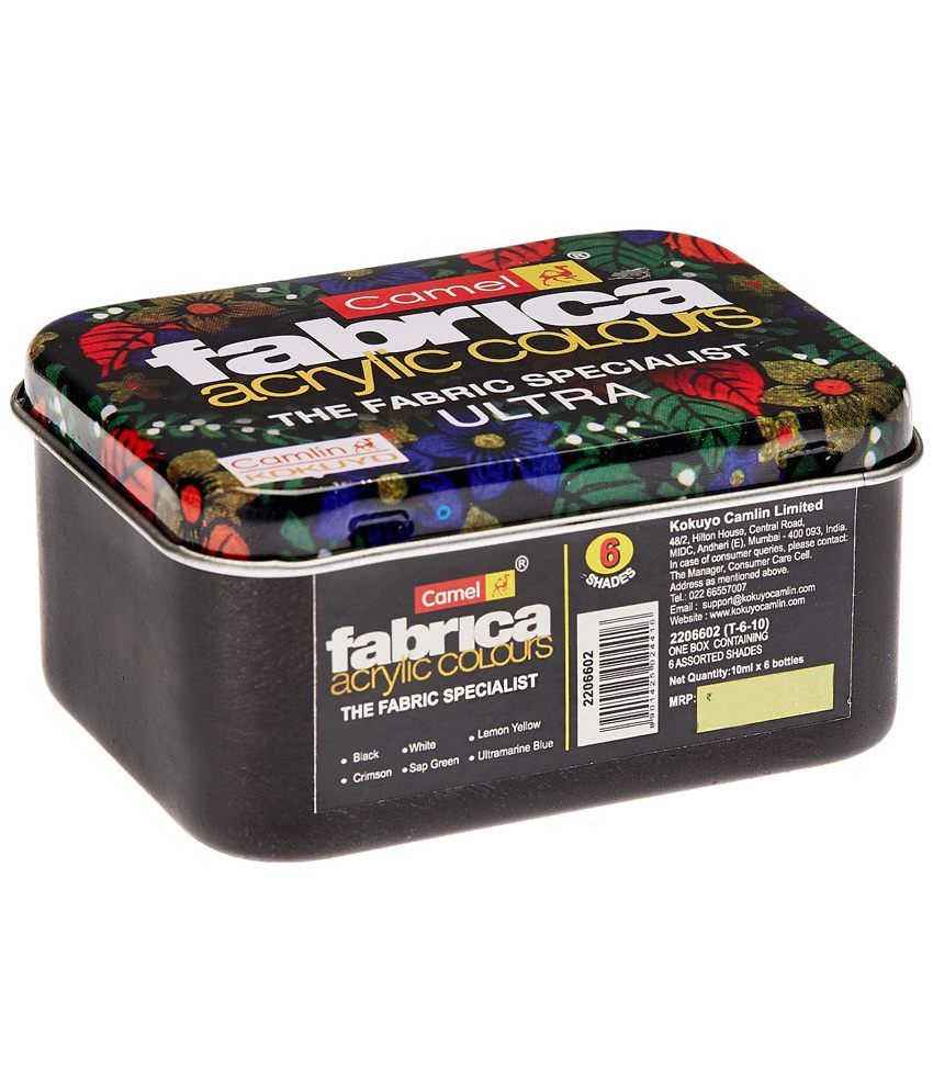 Camel Fabrica Acrylic Ultra Colors 6 Shades - 10ml each ...