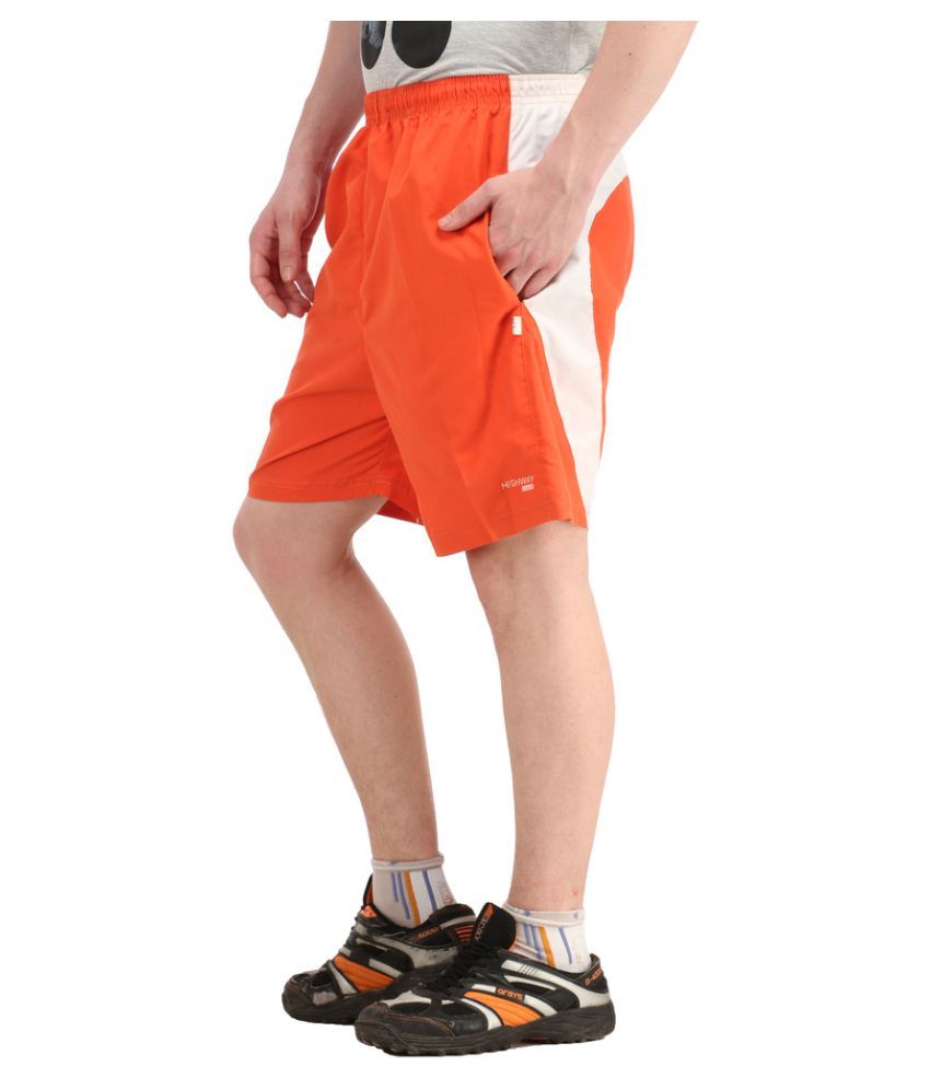 Highway Craze Orange Shorts Buy Highway Craze Orange Shorts Online at