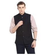 Envoy Black Casual Waistcoats