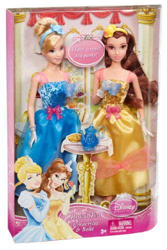 Disney Princess Tea Time Belle and Cinderella Doll Giftset - Buy Disney ...
