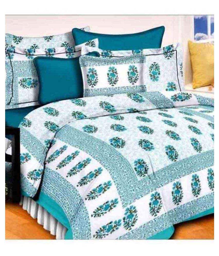     			Bombay Spreads Cotton 1 Bedsheet with 2 Pillow Covers ( x )