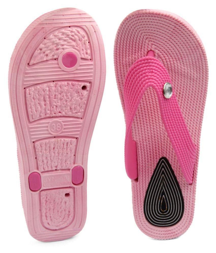 Selfie Pink Slippers Price in India- Buy Selfie Pink Slippers Online at ...