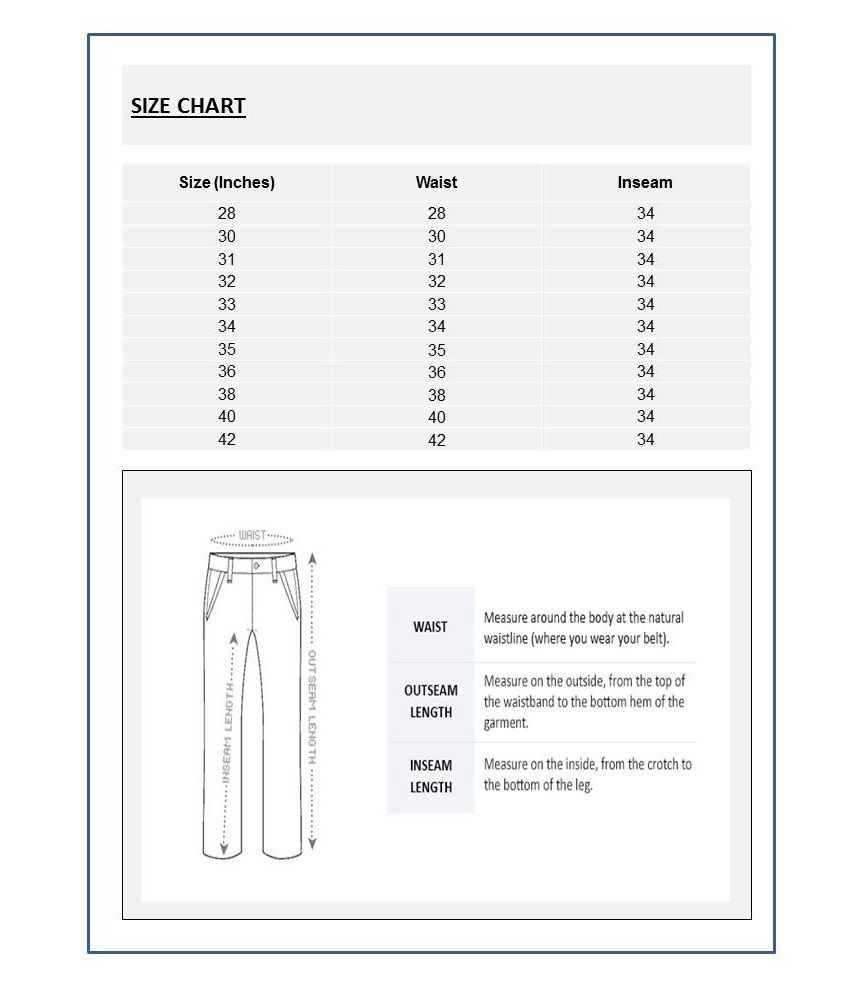 Van Heusen Womens Pants Size Chart